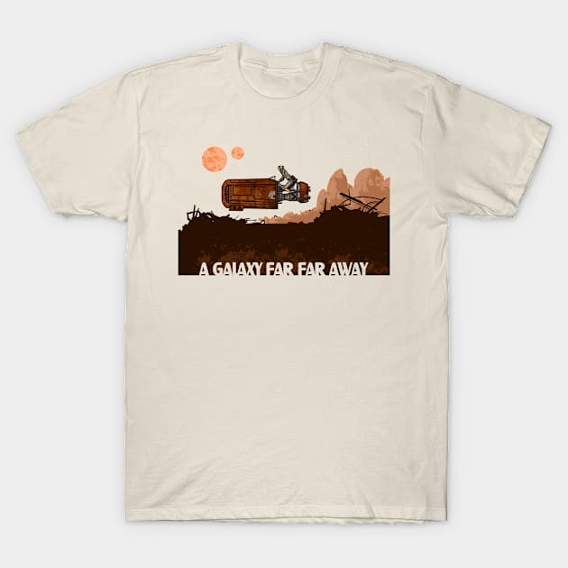 A Galaxy Far Far Away T-Shirt by ProlificLifeforms